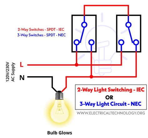 staircase wiring diagram controlling  bulb   places