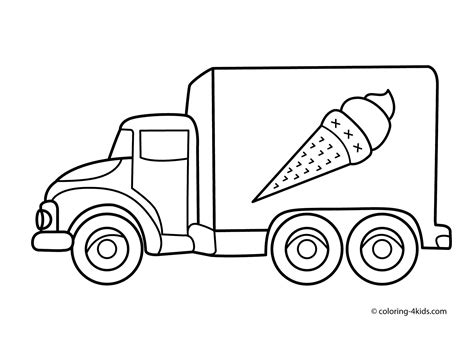 garbage truck coloring page    truck  kids