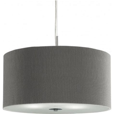 drum pleat pendant  light pleated shade pendant silver  frosted glass diffuser