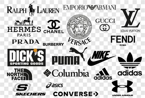logo popular clothingfootwear brand pre designed illustrator