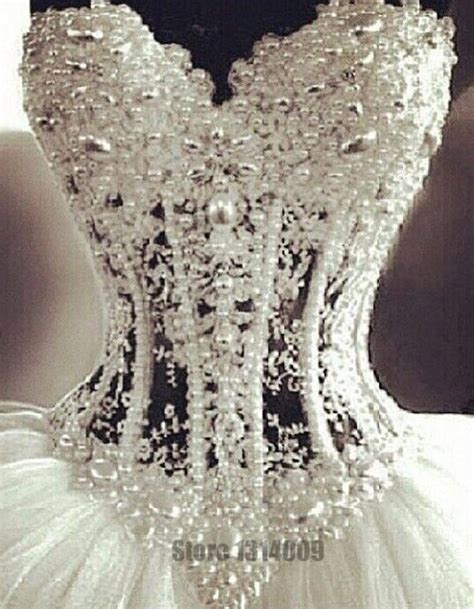 luxurious bling strapless wedding dresses corset bodice sheer bridal
