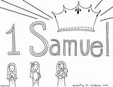 Samuel Coloring Bible Pages Book Children David Eli Hannah Story Sunday Baby School Saul God King Ministry Kids Sheets Clipart sketch template