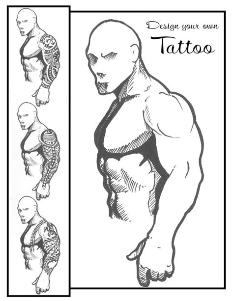 pin  tattoo sleeve template blank