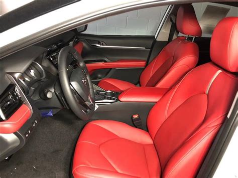 2019 Toyota Camry Xse Xse Red Leather Interior For Sale In Cobourg