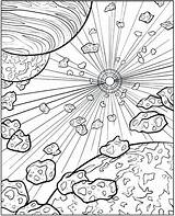 Space Coloring Pages Outer Print Adults Printable Color Getdrawings Getcolorings sketch template