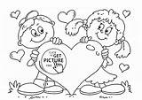 Coloring Pages Boy Girl Heart Kids Girls Inspired Birijus Published May sketch template