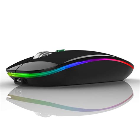 led wireless mouse uiosmuph  slim rechargeable wireless silent