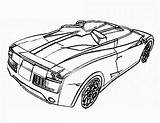 Bugatti Veyron Bestcoloringpagesforkids sketch template