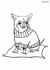 Hunde Ausmalbilder Ausmalbild Ausdrucken Hund Malvorlage Ausmalen Kostenlos Dxf Colomio Corgi sketch template