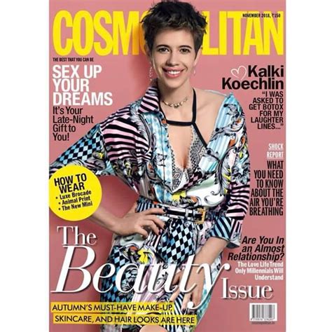 Kalki Koechlin On The Cover Of Cosmopolitan India Magazine