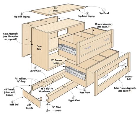 lateral file cabinet woodworking project woodsmith plans