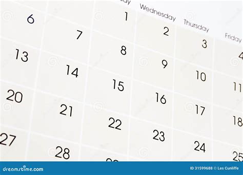 calendar page stock photo image  event planning annual