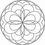 Mandala Easy Coloring Pages Mandalas Simple Color Visitar Printable Imagixs Para sketch template