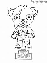Fortnite Coloring Pages Print Cuddle Leader Printable Team Color Mini Cute Boys Book Kids Bear Visit Teddy Girls Royale Battle sketch template
