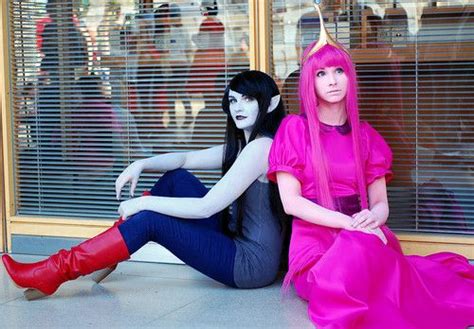 Awesome Cosplay Marceline And Bubblegum Marceline And Bubblegum