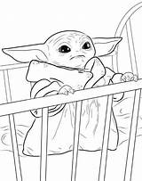 Yoda Coloring Baby Pages Kids Wars Star Starwars Crib Grogu Book Color Printable Sheets Niece Print Disney Popular Use Far sketch template