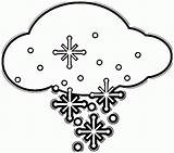 Coloring Cloud Flakes Pages Clipart Icicles Clouds Falling Snowflakes Super Clip Gif Color Printable Popular sketch template