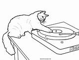 Coloring Pages Dj Cat Record Cool Recorder Neat Getdrawings Wonderful Printable Getcolorings Col sketch template