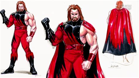 kane s initial ring attire design before making his wwe debut