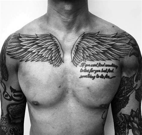 25 Stunning Angel Wing Tattoos For Men Pulptastic