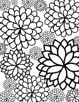 Coloring Pages Size Adults Printable Color Print Getcolorings Flowers sketch template