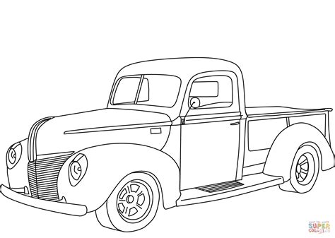 desenho de  ford pickup  colorir desenhos  colorir