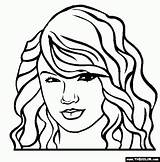 Swift Taylor Coloring Pages People Print Online Famous Color Cute Popular Drawing Easy Most Printable Sheet Thecolor Face Getdrawings Album sketch template