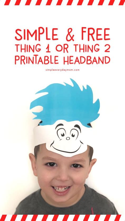 template dr seuss headband craft