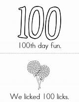 100th Fun Book Twistynoodle School Books Mini Sheet Noodle Coloring Days Pages Built California Usa Sheets Twisty Holiday Minibook Readers sketch template