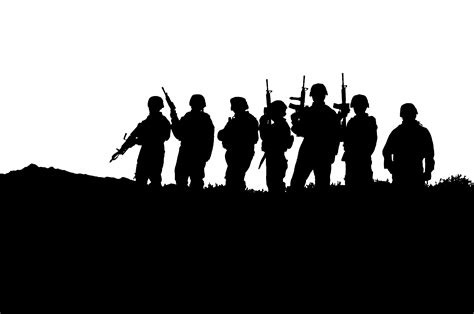 military clipart group soldier military group soldier transparent