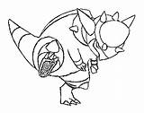 Pokemon Rampardos Coloring Pages Lapras Pokémon Template Morningkids sketch template