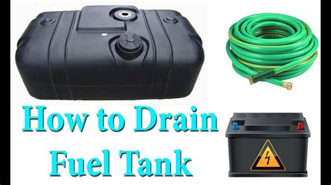 drain fuel tank easily youtube