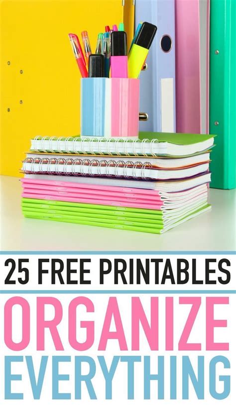 printables  organized  printables organization