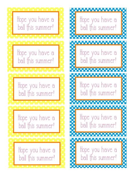 printable summer tags printable templates