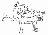 Catdog Nickelodeon Getcolorings sketch template