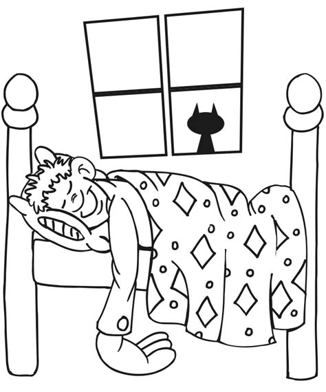 sleep coloring pages   print