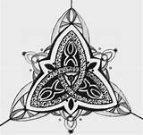 Triquetra Coloring Pages Deviantart Template Tattoo sketch template