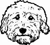 Doodle Goldendoodle Dog Goldendoodles Drawing Dogs Stickers Adorable Labradoodles Any Getdrawings Redbubble sketch template