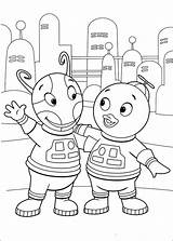 Backyardigans Coloring Pages Kids Book Color Fun Print Coloriage Info Cartoon Posted Am sketch template