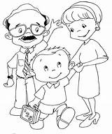 Coloring Para School Pages Colorear Dibujos Escuela La Pintar Niños Parents Family Kids sketch template