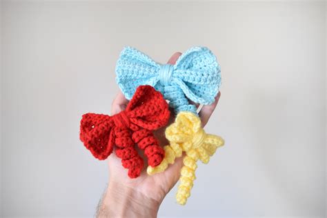 create   crochet bow knot bad
