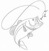 Bass Largemouth Gradients sketch template