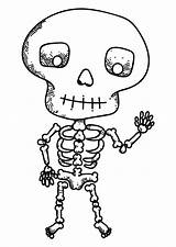 Skeleton Printablee sketch template