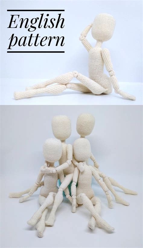 ball jointed amigurumi doll body handmade interior doll etsy in 2021