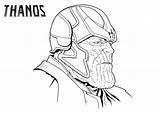 Thanos Face Coloring Printable Pages Avengers Marvel Infinity War Kids Categories sketch template
