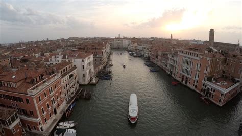 aerial stock drone footage  venice high canal flight