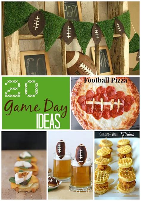 great ideas  game day ideas