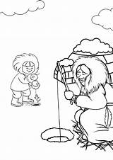 Inuit Coloring Pages Worksheets Native American Worksheeto Via sketch template