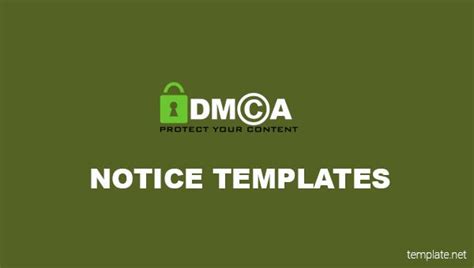 dmca notice templates