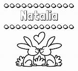 Natalia Conejitos sketch template